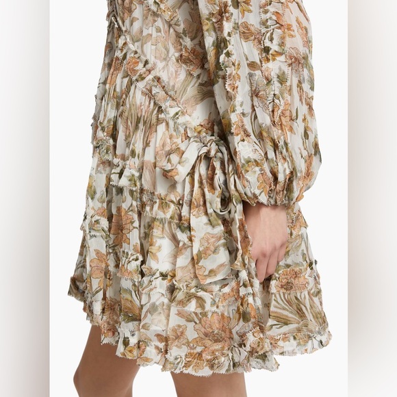 NWT AU2 Zimmermann Chintz Floral Frill Minidress - Picture 3 of 16
